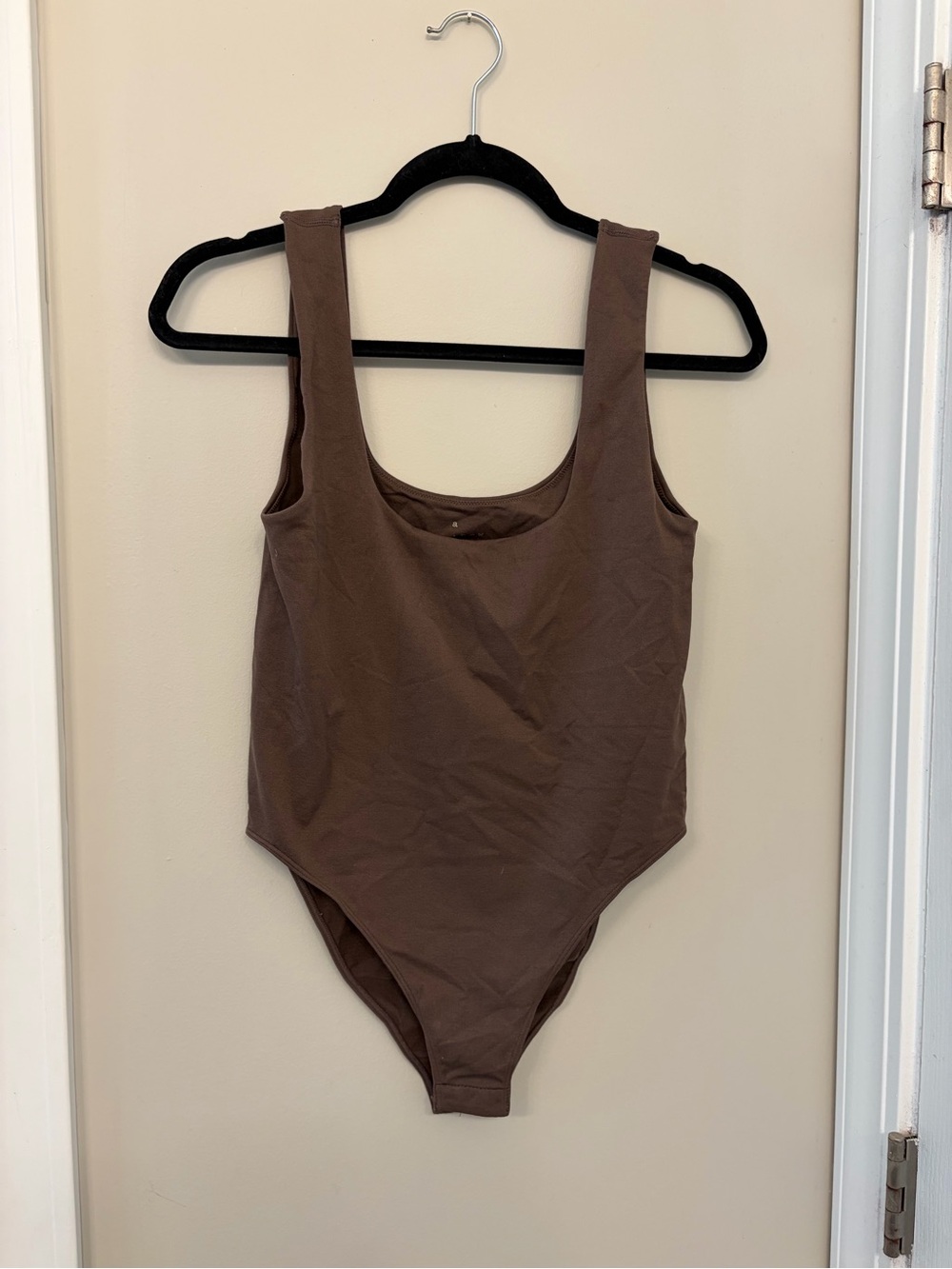 a new day Chocolate Brown Scoop-Neck Tank Bodysuit
